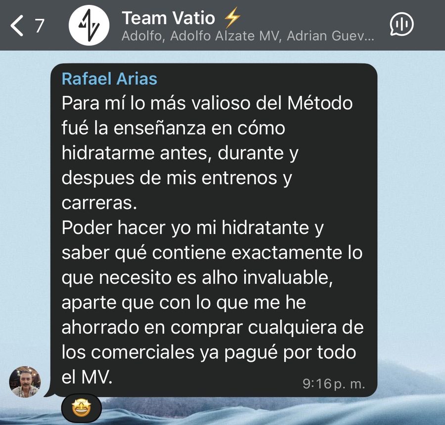 Testimonio Armando Toro, mejoras en rendimiento